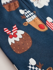 Navy/Red Santa Christmas Pyjamas (9mths-12yrs) - Image 5 of 5