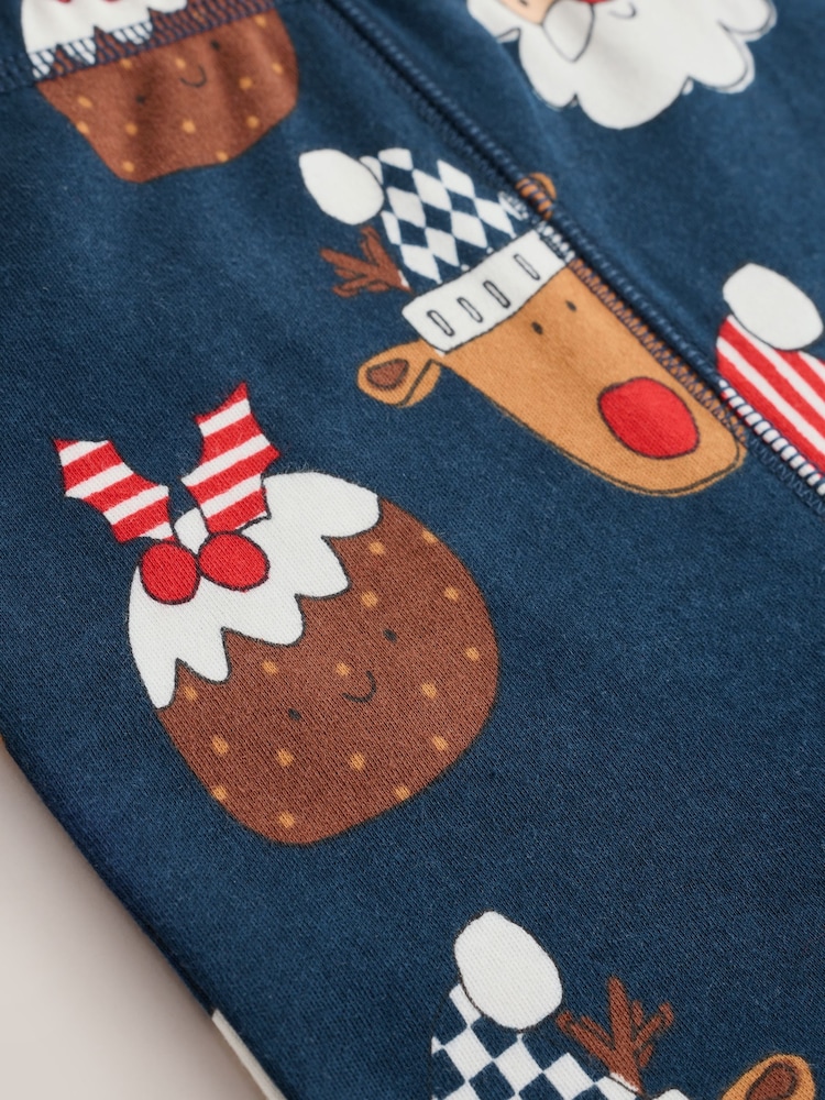 Navy/Red Santa Christmas Pyjamas (9mths-12yrs) - Image 5 of 5 Navy/Red Santa Christmas Pyjamas (9mths-12yrs) - Image 5 of 5