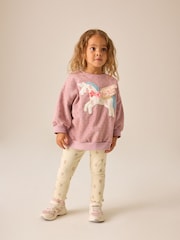 Pink Unicorn Sweatshirt and Legging Set (3mths-7yrs) - Image 2 of 5