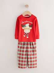 Red Christmoose Check Christmas Pyjamas (9mths-10yrs) - Image 5 of 8