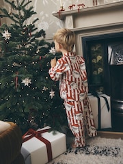 Red/White Santa Stripe Christmas Pyjamas (9mths-12yrs) - Image 5 of 9