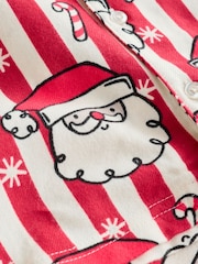 Red/White Santa Stripe Christmas Pyjamas (9mths-12yrs) - Image 9 of 9