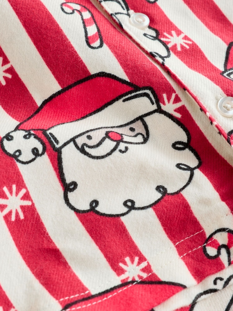 Red/White Santa Stripe Christmas Pyjamas (9mths-12yrs) - Image 9 of 9 Red/White Santa Stripe Christmas Pyjamas (9mths-12yrs) - Image 9 of 9