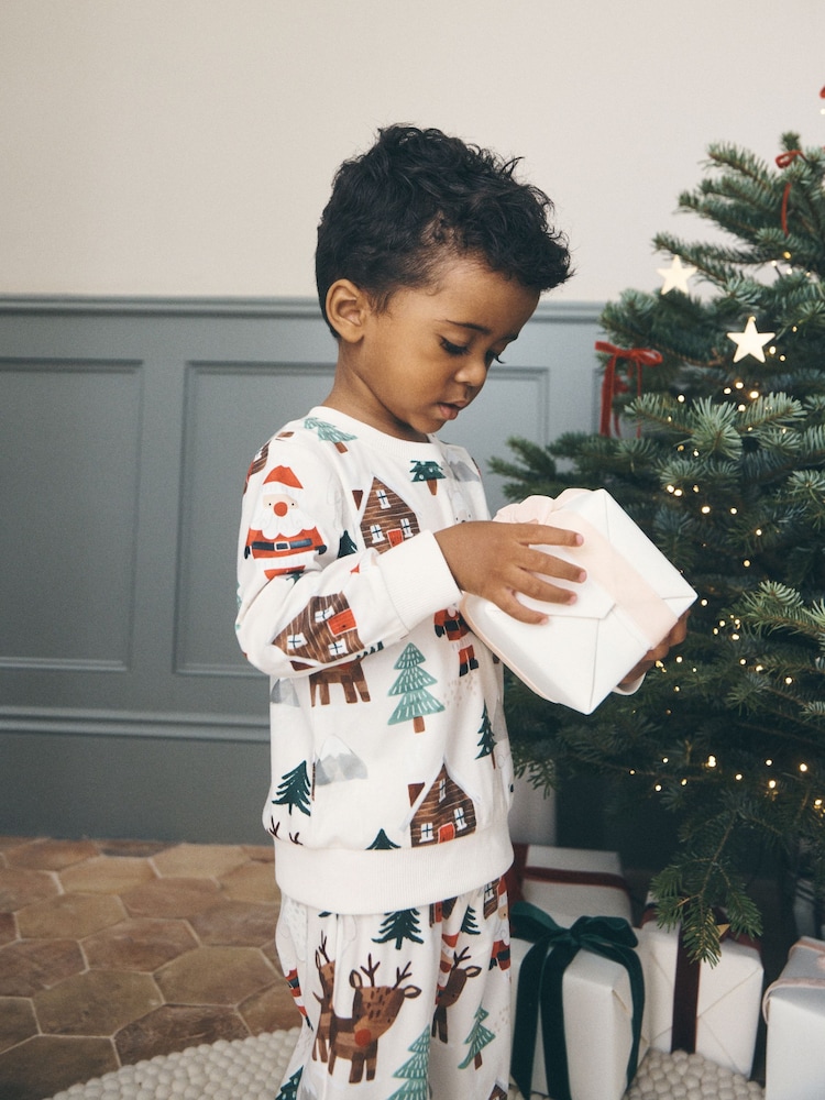 Cream All Over Scene Christmas Pyjamas (9mths-12yrs) - Image 2 of 4 Cream All Over Scene Christmas Pyjamas (9mths-12yrs) - Image 2 of 4