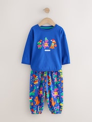 Blue Dino Christmas Pyjamas (9mths-12yrs) - Image 1 of 4