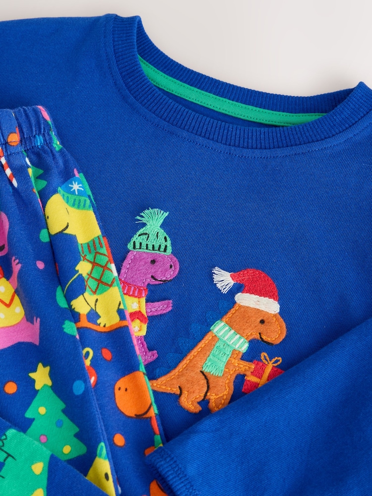 Blue Dino Christmas Pyjamas (9mths-12yrs) - Image 4 of 4 Blue Dino Christmas Pyjamas (9mths-12yrs) - Image 4 of 4