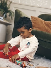 Red/White Santa Stripe Christmas Pyjamas 2 Pack (9mths-10yrs) - Image 3 of 5