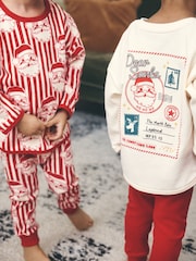 Red/White Santa Stripe Christmas Pyjamas 2 Pack (9mths-10yrs) - Image 5 of 5