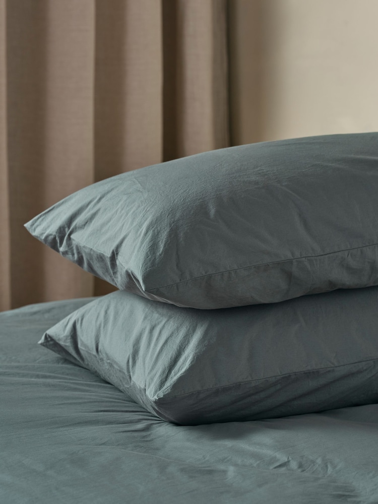 Paire de taies d'oreiller en coton décontracté Bedfolk - Image 1 sur 4