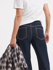 JD Williams Blue 24/7 Wide Crop Jeans - Image 4 of 4