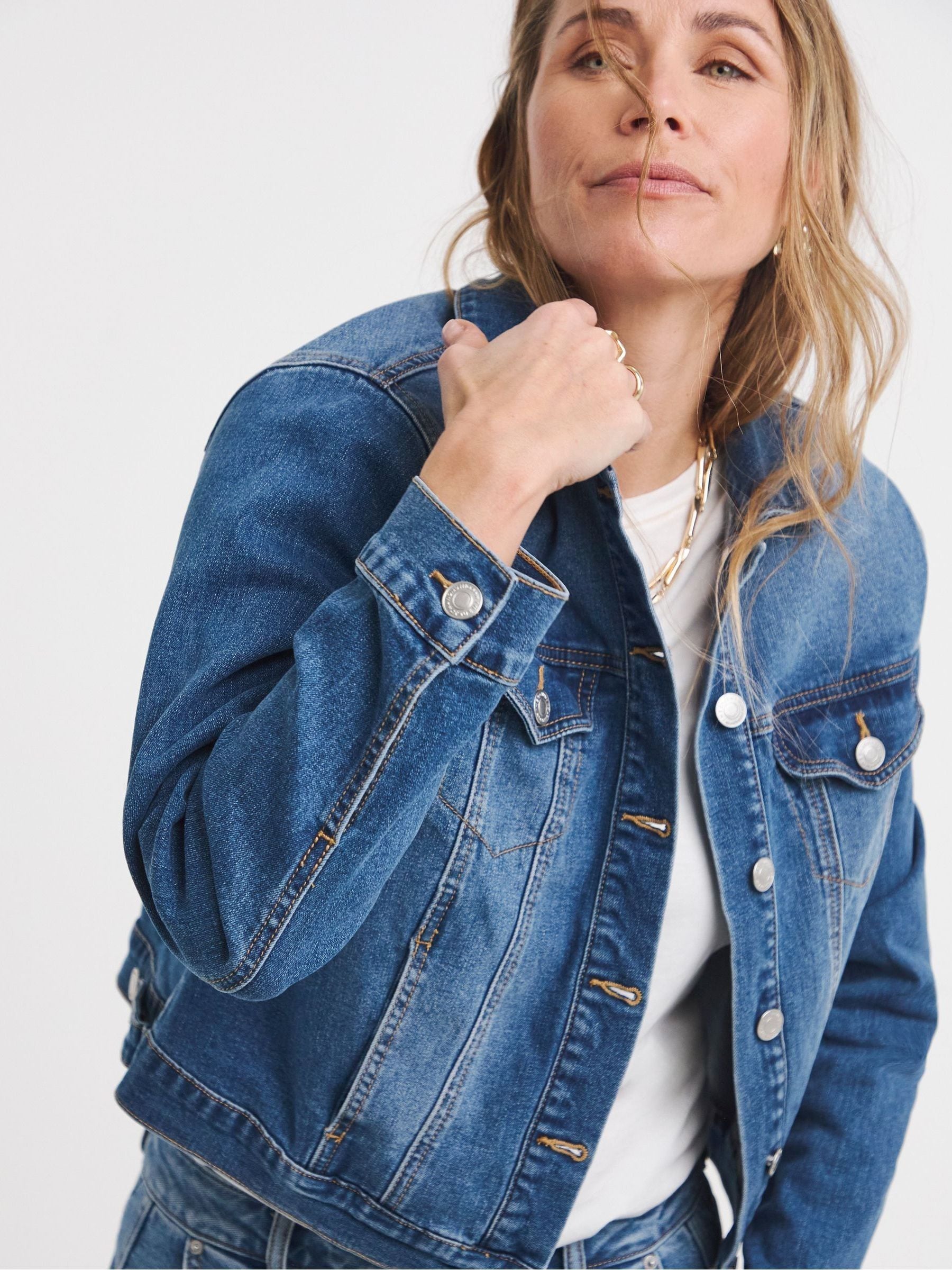 Buy JD Williams Blue Ultimate Stretch Denim Jacket from the Next