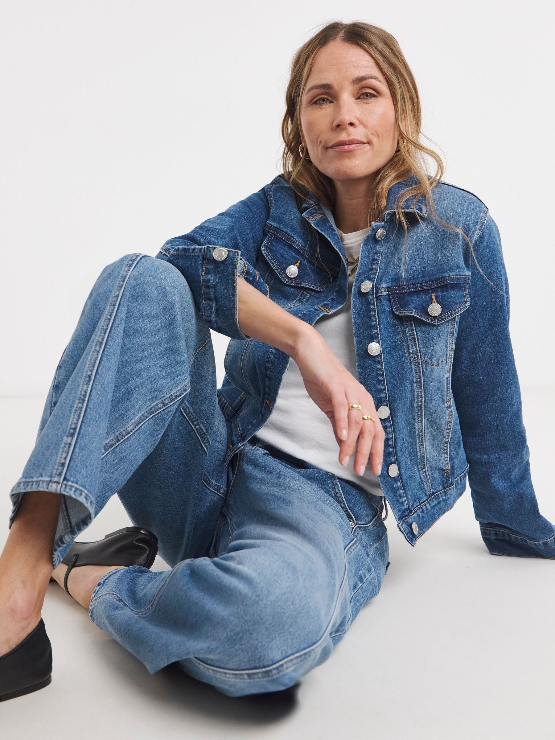 Buy JD Williams Blue Ultimate Stretch Denim Jacket from the Next