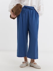 Albastru - Fustă pantaloni Jd Williams din amestec cu in cu croi larg - Imaginea 3 din 4