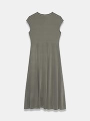 Mint Velvet Green Jersey Asymmetric Dress - Image 8 of 8