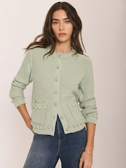 Mint Velvet Bobble Detail Cardigan - Bild 1 von 8