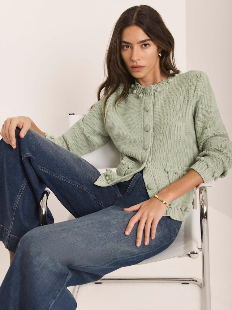 Mint Velvet Bobble Detail Cardigan - Bild 2 von 8