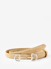 Mint Velvet Yellow Suede Snaffle Belt - Image 1 of 5