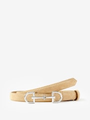 Mint Velvet Yellow Suede Snaffle Belt - Image 2 of 5