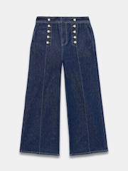Mint Velvet Blue Button Front Tailored Jeans - Image 7 of 8