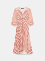 Mint Velvet Striped Pannelled Midi Dress - Image 6 of 7