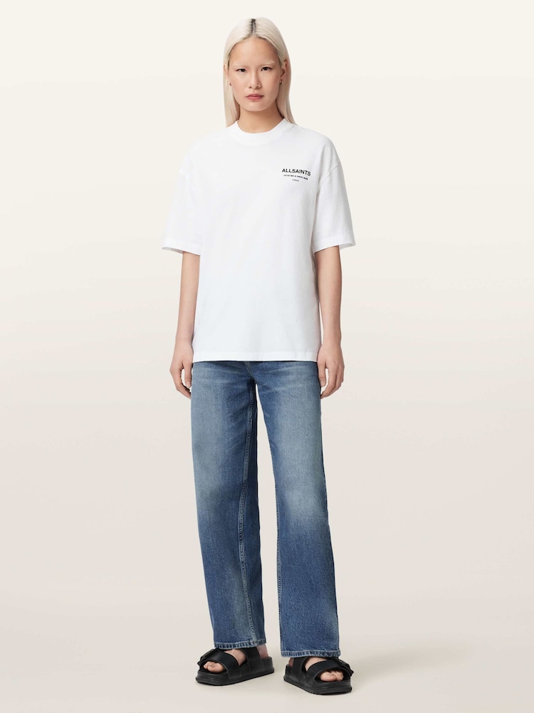 AllSaints White Dreamer Etta T-Shirt - Image 2 of 6 AllSaints White Dreamer Etta T-Shirt - Image 2 of 6