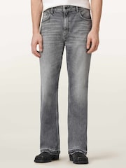 AllSaints Grey Flint Bootcut Jeans - Image 1 of 7