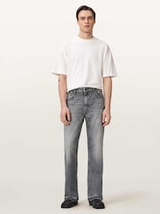 AllSaints Grey Flint Bootcut Jeans - Image 2 of 7