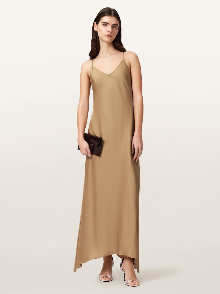 AllSaints Brown Leona Dress - Image 1 of 5 AllSaints Brown Leona Dress - Image 1 of 5