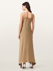 AllSaints Brown Leona Dress - Image 4 of 5