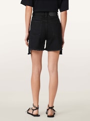 AllSaints Black Frankie Denim Shorts - Image 4 of 7