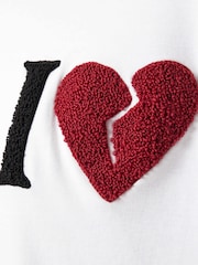 AllSaints White Heart Etta T-Shirt - Image 4 of 7