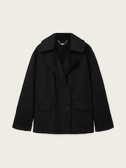 AllSaints Black Connie Trench Coat - Image 7 of 7