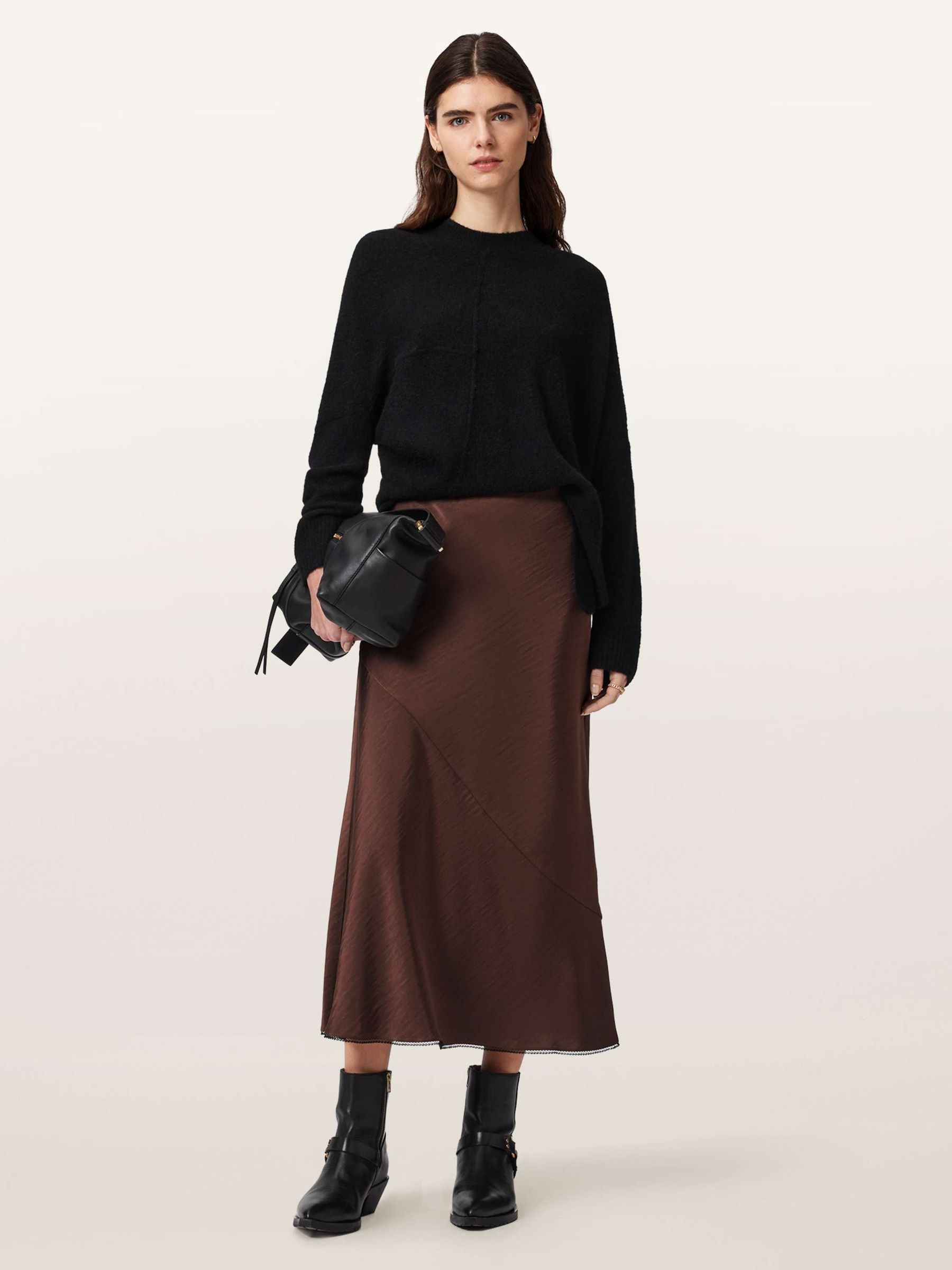 Buy AllSaints Brown Darya Maxi Skirt from Next USA