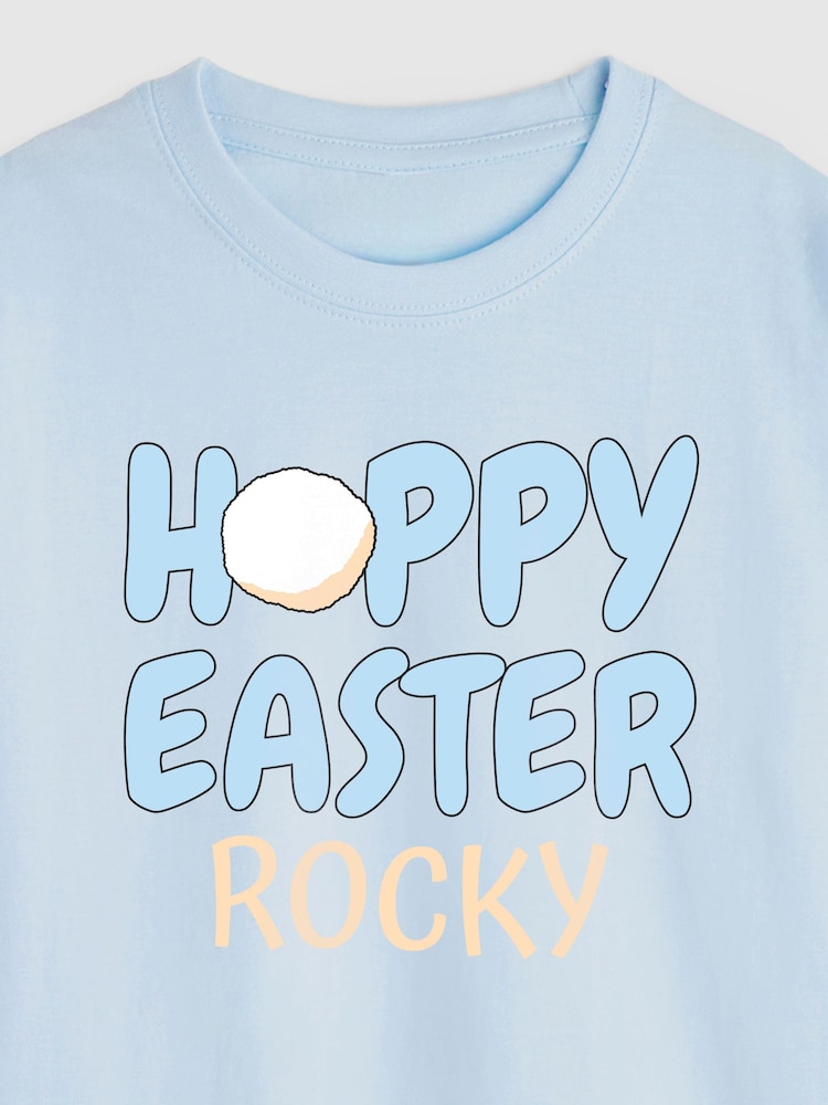 Personalised Hoppy Easter T-Shirt by Dollymix - Image 4 of 4