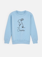 Personalised Easter Bunny Outline Sweatshirt by Dollymix - Image 1 of 4