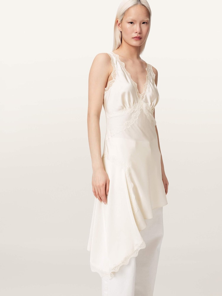 AllSaints White Ilka Dress - Image 1 of 6 AllSaints White Ilka Dress - Image 1 of 6