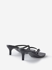 Cotton On Black Eve Flip Flop Kitten Heels - Image 3 of 4