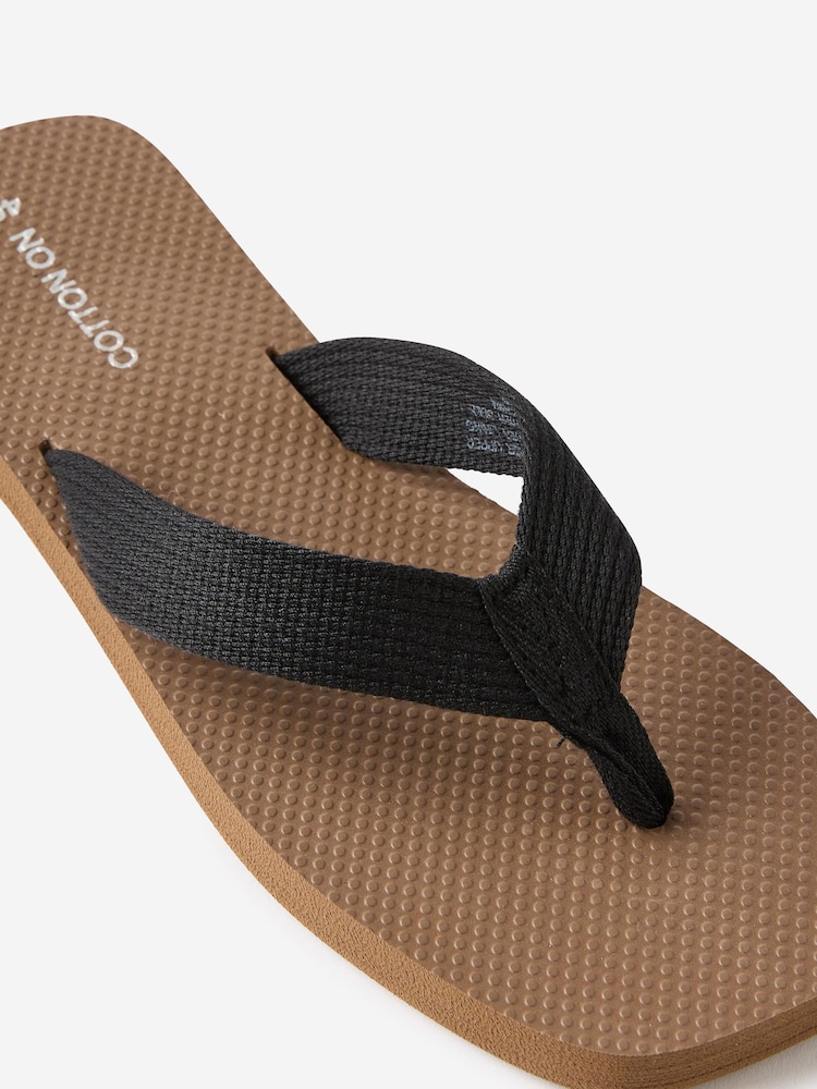 Cotton On Natural Sporty Flip Flops - Image 2 of 4 Cotton On Natural Sporty Flip Flops - Image 2 of 4