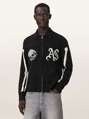 AllSaints Black Adrian Cardigan - Image 1 of 6