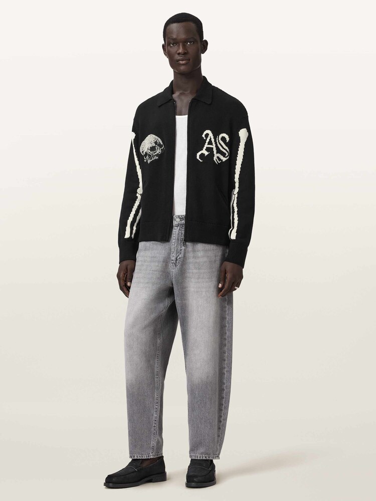 AllSaints Black Adrian Cardigan - Image 2 of 6