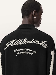 AllSaints Black Adrian Cardigan - Image 3 of 6