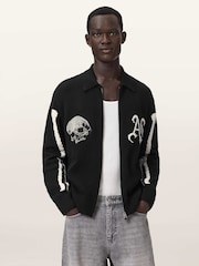 AllSaints Black Adrian Cardigan - Image 4 of 6