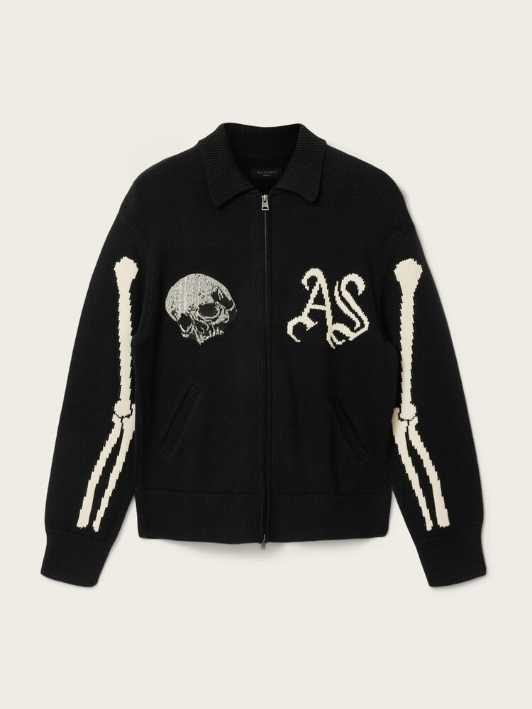 AllSaints Black Adrian Cardigan - Image 6 of 6