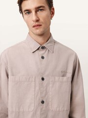 AllSaints Natural Rohdi Long Sleeve Overshirt - Image 4 of 7