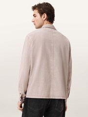 AllSaints Natural Rohdi Long Sleeve Overshirt - Image 6 of 7