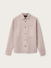 AllSaints Natural Rohdi Long Sleeve Overshirt - Image 7 of 7