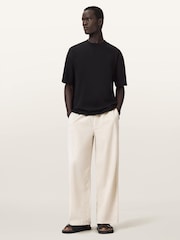 AllSaints Cream Sabbath Cord Trousers - Image 2 of 7