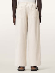 AllSaints Cream Sabbath Cord Trousers - Image 4 of 7