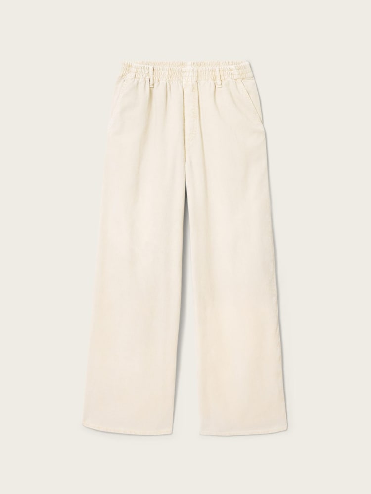 AllSaints Cream Sabbath Cord Trousers - Image 7 of 7