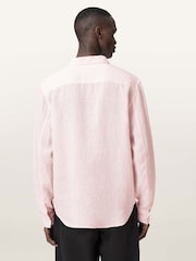 AllSaints Pink Loom Long Sleeve Shirt - Image 4 of 6